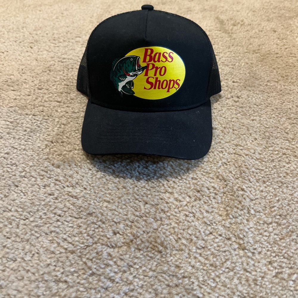 Bass Pro Shops Black and Yellow Logo Cap